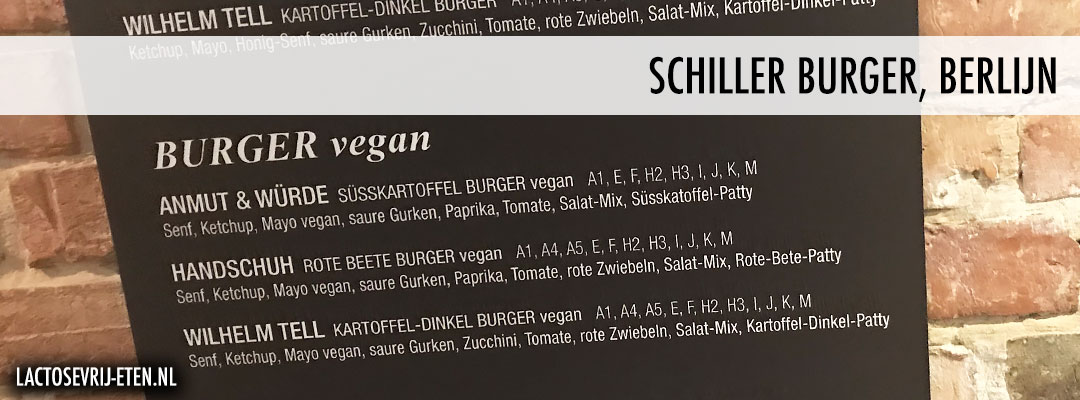 Lactosevrij eten in Berlijn Schiller Burger